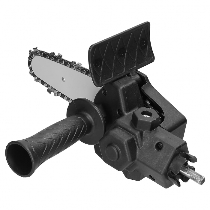 Adaptor tip minifierastrau (drujba), pentru bormasina, multifunctional, portabil, lama si lant 6” [5]