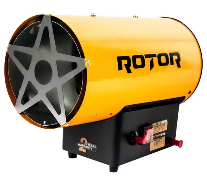 Aeroterma pe gaz Rotor, 5000W, 51.180BTU, GPL, regulator si furtun GPL de 1.5m incluse [2]