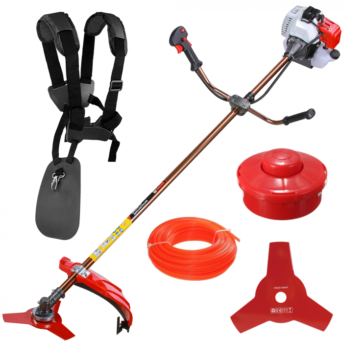 Pachet Motocoasa AKIRA, Cultivator, Prasitoare, Accesoriu tip fierastrau, Accesoriu tuns gard viu, 8CP, accesorii incluse [4]