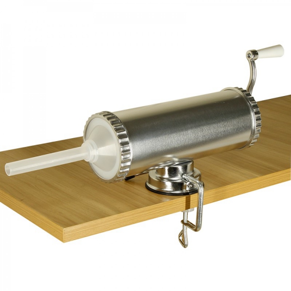Aparat de umplut carnati, Orizontal, Inox, Capacitate 2.5 kg, 3 Palnii Incluse [4]
