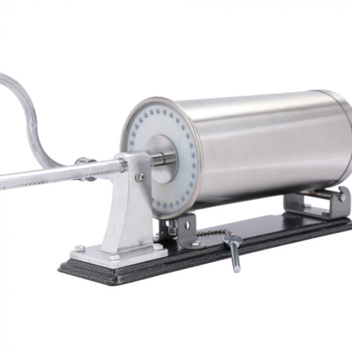 Aparat de facut carnati, Orizontal, Inox, Capacitate 4 kg, 5 Palnii Incluse, sistem anti bule [2]