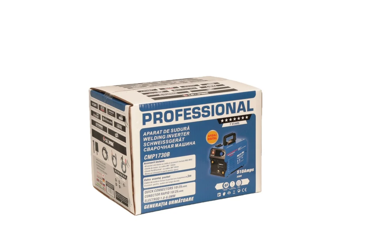 Aparat de sudura 4in1 Ural, MIG/MAG/MMA/LIFT TIG, 510Ah, Diametru electrozi 2.5-6.0mm, Accesorii incluse [6]