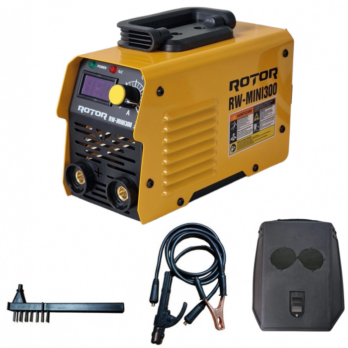 Aparat de sudura de tip invertor Rotor RW-MINI300, 300A, Diametru electrozi 1.6-4mm, Accesorii incluse [2]