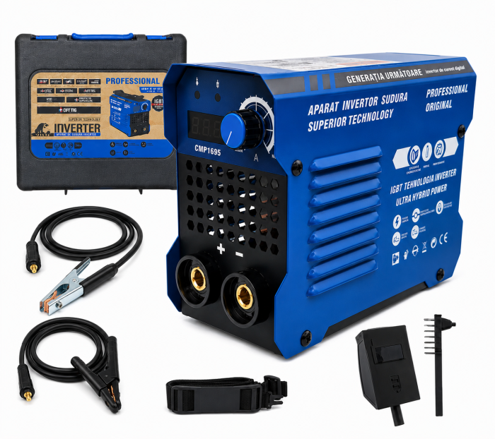 Aparat de sudura ( Invertor ) ALTAI by Ural MMA 495 Cablu sudura 3m Afisaj Digital Superior Technology Campion