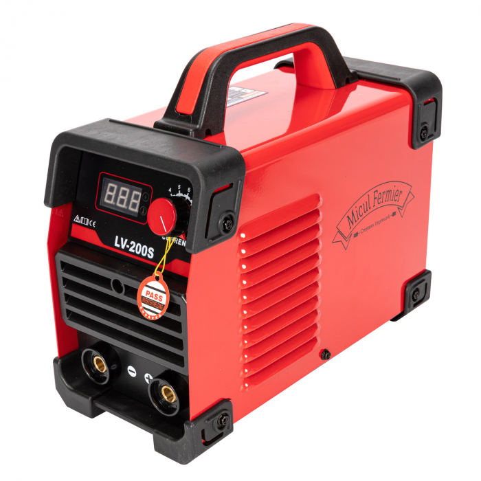 Aparat de sudura invertor Micul Fermier LV-200S, 200A, Rosu, Accesorii incluse [3]