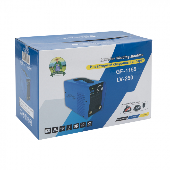 Aparat de sudura invertor Micul Fermier LV-250, 250A, Albastru, Accesorii incluse [8]