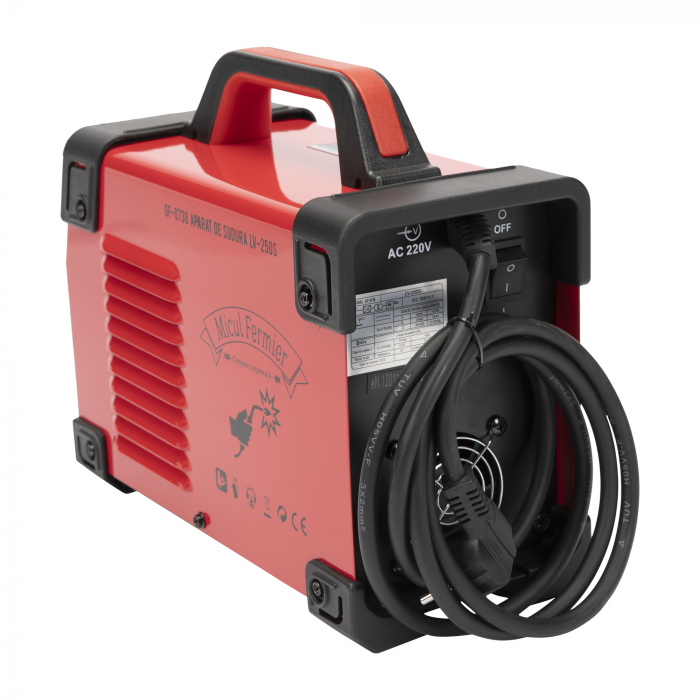 Aparat de sudura invertor Micul Fermier LV-250S, 250A, Rosu, Accesorii incluse [5]