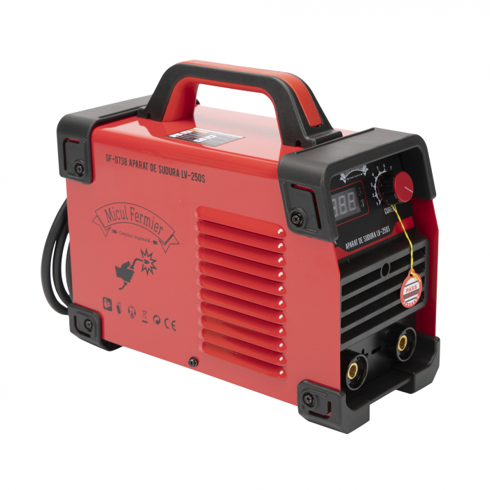 Aparat de sudura invertor Micul Fermier LV-250S, 250A, Rosu, Accesorii incluse [3]