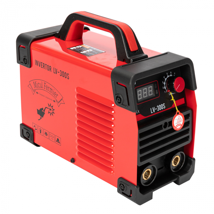Aparat de sudura invertor Micul Fermier LV-300S, 300A, Rosu, Accesorii incluse [4]