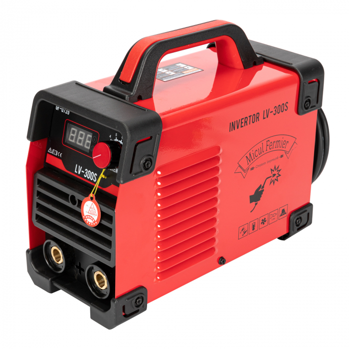 Aparat de sudura invertor Micul Fermier LV-300S, 300A, Rosu, Accesorii incluse [3]