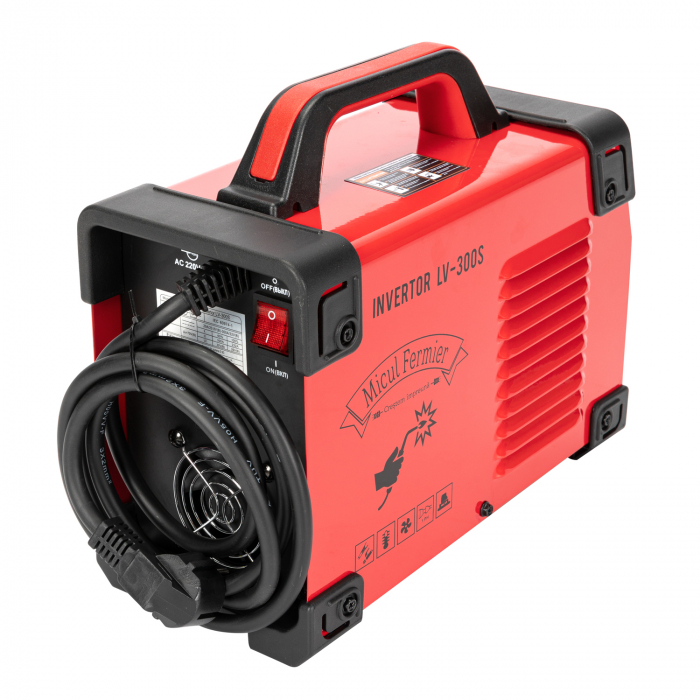 Aparat de sudura invertor Micul Fermier LV-300S, 300A, Rosu, Accesorii incluse [6]
