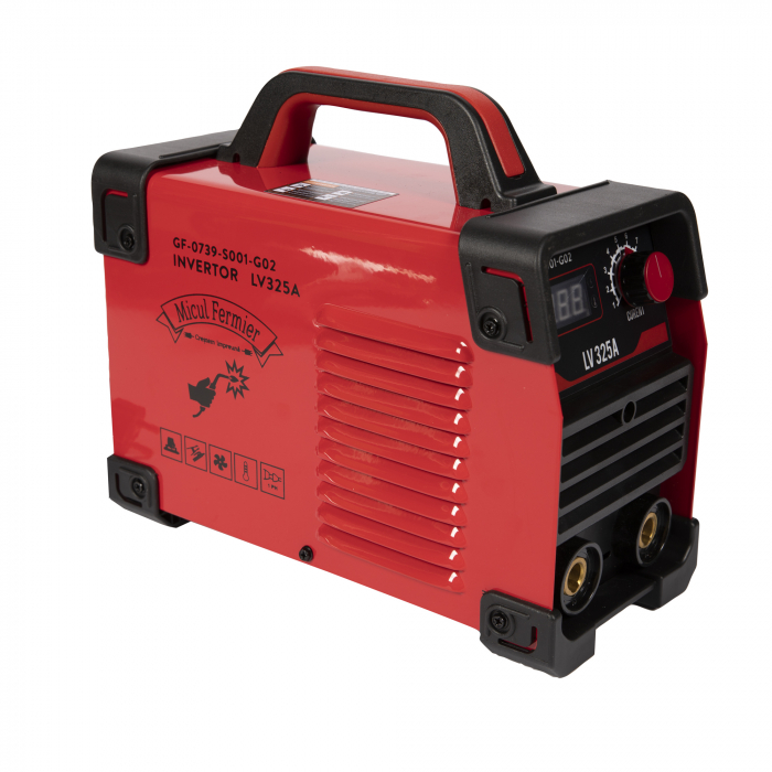 Aparat de sudura invertor Micul Fermier LV-325S, 325A, Rosu, Accesorii incluse [3]