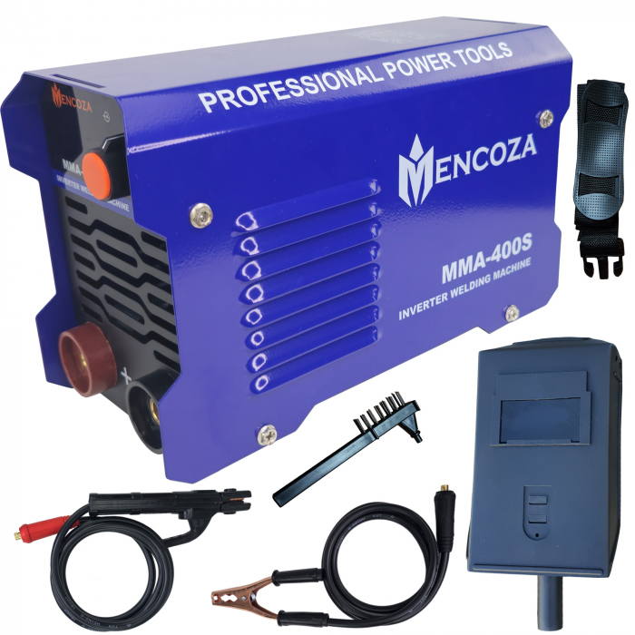 Aparat de sudura tip invertor Mencoza MMA 400S, 400Ah, anti-lipire, protectie anti-incalzire, afisaj,  electrozi 1.6-5mm, toate accesoriile incluse [2]