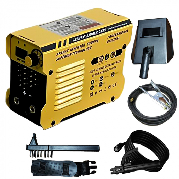 Aparat de sudura tip invertor Ural Altai by Campion, MMA 495, Cablu 3m, Afisaj digital, Next Generation, Ventilator de racire, Anti-Lipire
