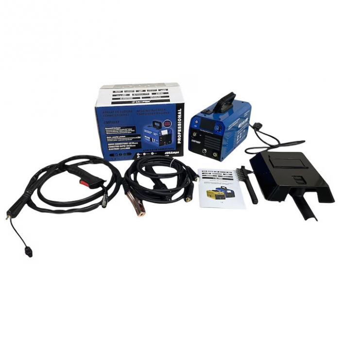 Aparat de sudura Ural MIG/MMA/LIFT TIG, 495A, Afisaj digital, Accesorii incluse, Albastru [6]