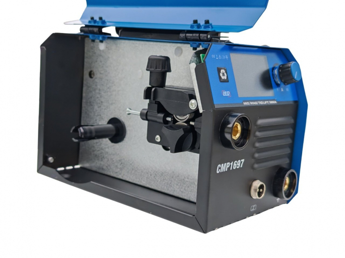 Aparat de sudura Ural MIG/MMA/LIFT TIG, 495A, Afisaj digital, Accesorii incluse, Albastru [2]