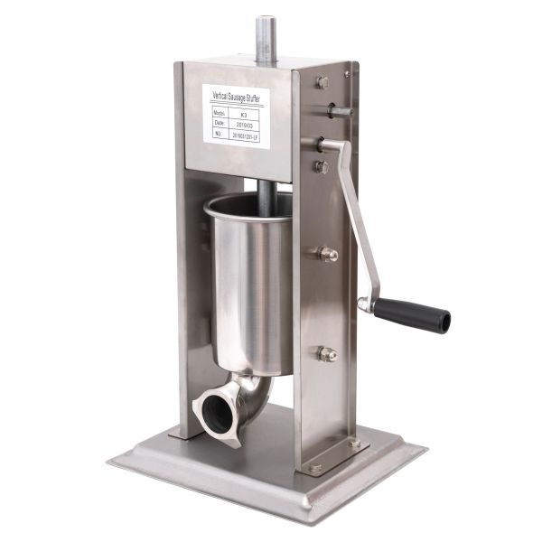Aparat de umplut carnati profesional Elefant ML-S3, 3Kg, Mecanic, Inox-integral, 6 palnii incluse [7]