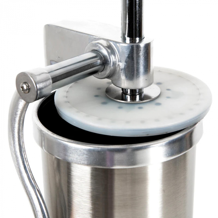 Aparat de umplut carnati, Vertical, Inox, Capacitate 6 kg, 6 Palnii Incluse, sistem anti bule [4]