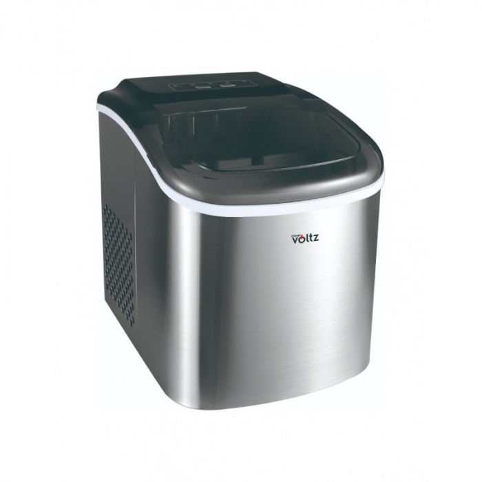 Aparat gheata Oliver Voltz, 100-120W, 12kg zi, Rezervor apa 1.3L, 9 cuburi serie, Racire R600a, Otel inoxidabil