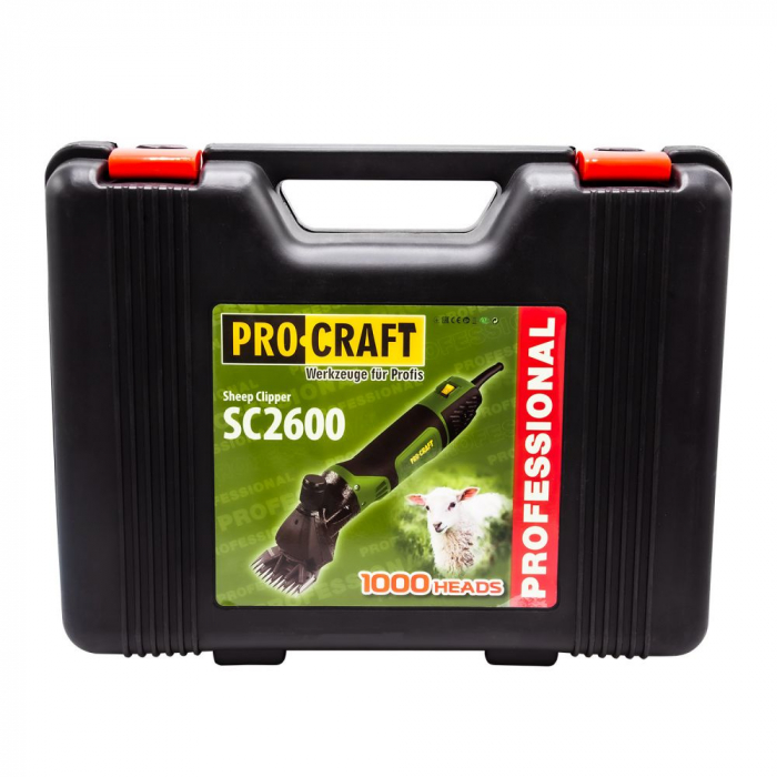 Aparat tuns oi, capre, ProCraft SC2600, 500W, 2600RPM, 76mm [10]