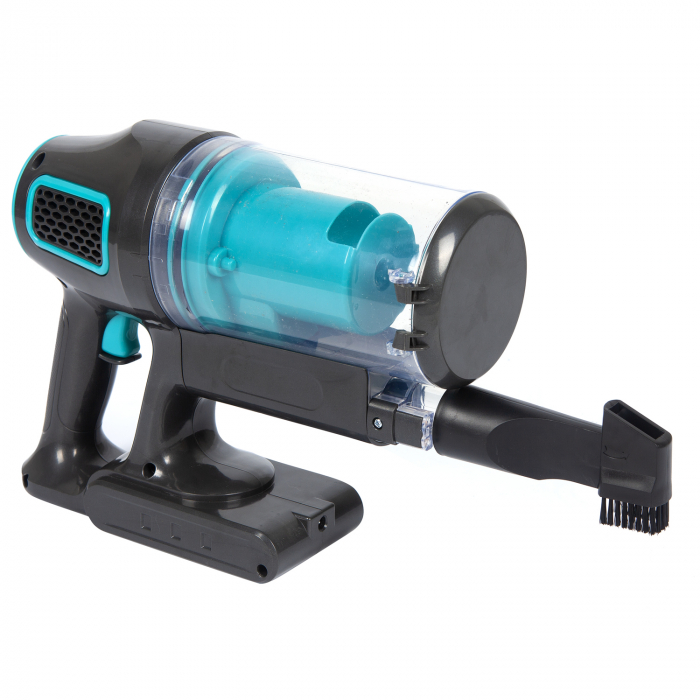 Aspirator cu acumulator Detoolz, 120W, Capacitate 0.8L, 21.6V/ 2200mAh, Turquoise [7]