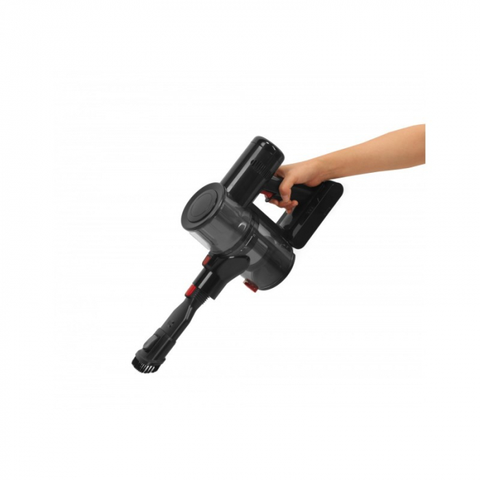 Aspirator vertical 2in1 Oliver Voltz, 150W, 0.7L, 3 trepte, autonomie 45min., afisaj LED, perie iluminata, 4 accesorii [3]