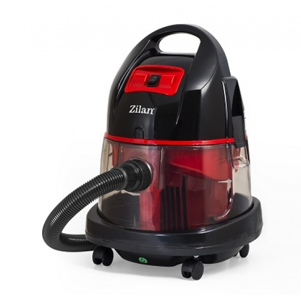 Aspirator zilan zln-8945, 2000w, filtrare prin apa si uscata, rosu