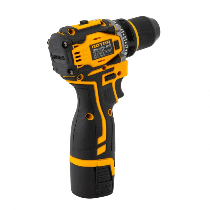 Autofiletanta pe acumulator Rotor, 18V/1.5Ah, 2000RPM, 2 Viteze, 19 Trepte cuplu, Dimensiune mandrina 1.5-10mm [7]