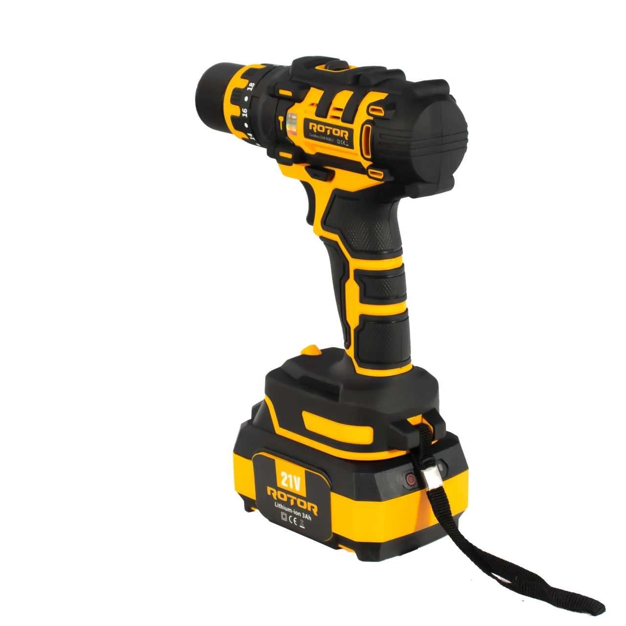 Autofiletanta pe acumulator Rotor, 21V/3Ah, 1350RPM, Trepte 18+1, Cuplu 30Nm, Brushless [3]