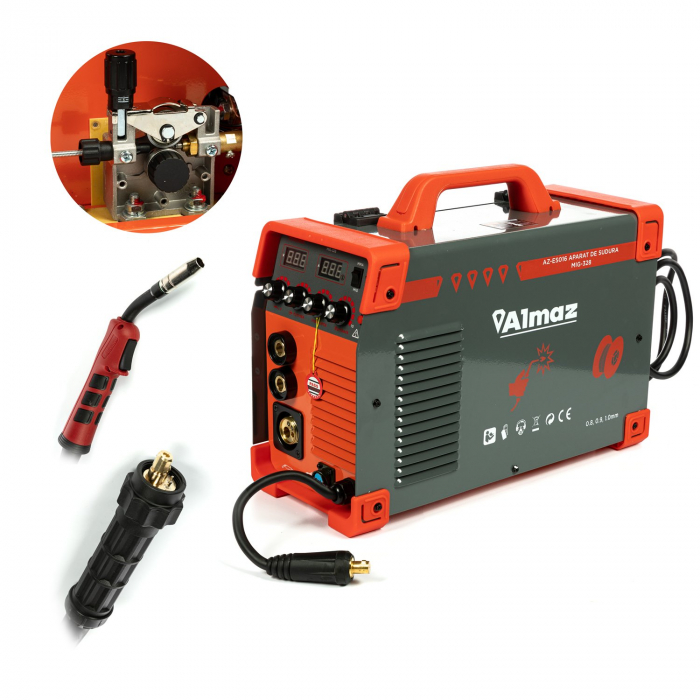 Aparat de sudura ALMAZ MIG-328, AZ-ES016, 328A, electrozi 1.6 - 4.0 mm, sarma 0.6 mm - 1.2 mm [3]