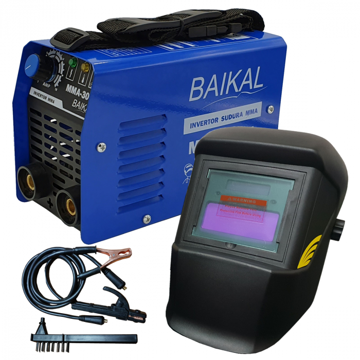 Aparat de sudura ( Invertor ) BAIKAL MMA 300A  + Masca automata cu cristale lichide + Manusi + Electrozi [4]