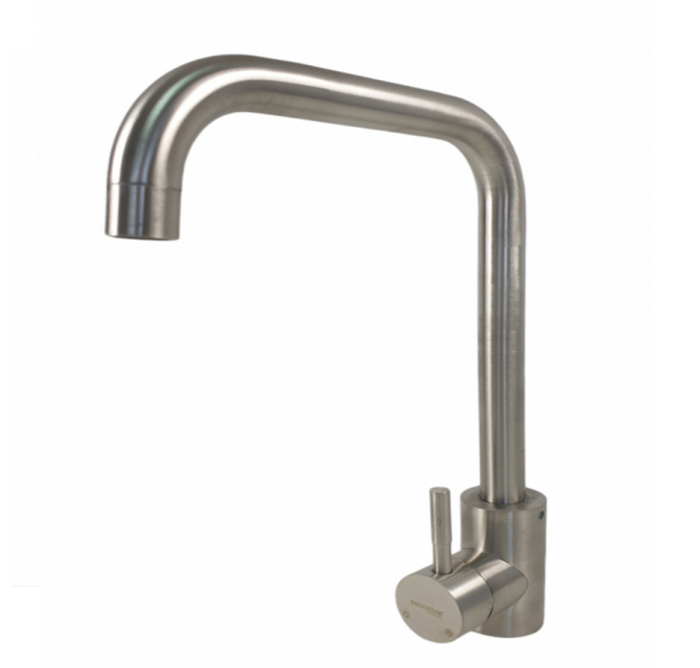 Baterie bucatarie MIXXUS SUS-011-G din otel inoxidabil, Monocomanda, Racorduri incluse [4]