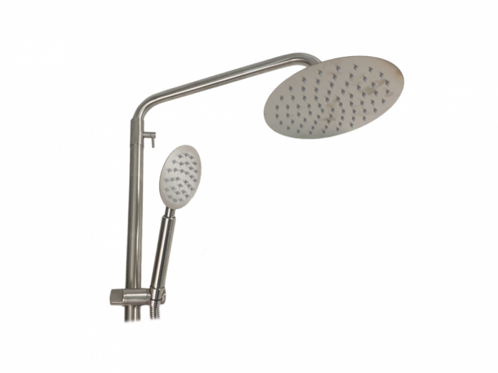 Baterie de baie cu coloana de dus MIXXUS SUS-009-J Chrome, otel inoxidabil, inaltime 120cm, Monocomanda [4]