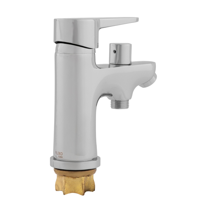 Baterie lavoar FLEKO FZ069-401, Monocomanda, cartus ceramic 40mm, Racorduri incluse [2]