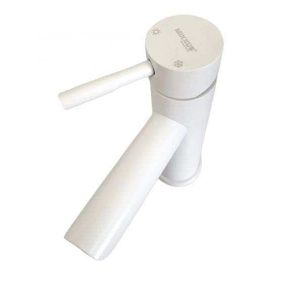 Baterie lavoar MIXXUS SUS-001-A WHITE, otel inoxidabil, Monocomanda, Alb mat [2]