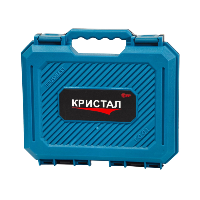 Bormașină cu acumulator DDT-KRISTAL 36V, 2 acumulatori Li-Ion 2.0Ah, motor fara perii (brushless), 2 viteze, cuplu reglabil, sistem autoblocaj,  valiză de transport [12]