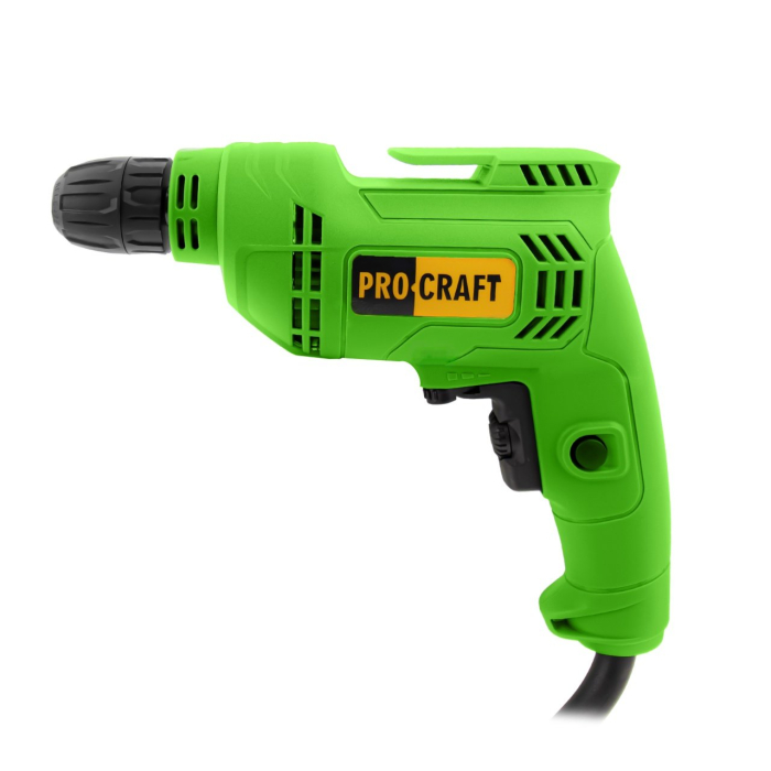 Bormasina cu percutie ProCraft, 450W, 3300RPM, Diam.gaurire 10(otel zidarie)-18(lemn)mm
