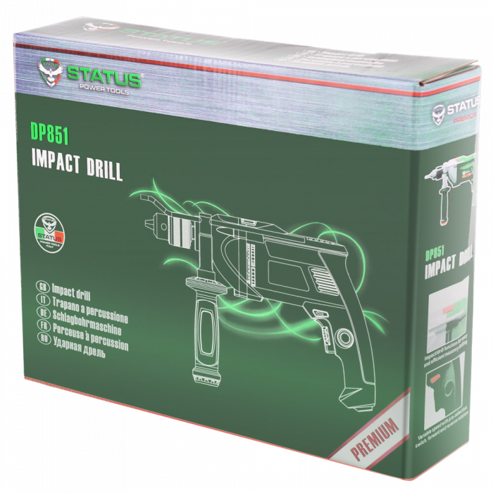 Bormasina cu  percutie, Model STATUS DP851, 850W, Mandrina 13 MM, 2800 RPM [7]