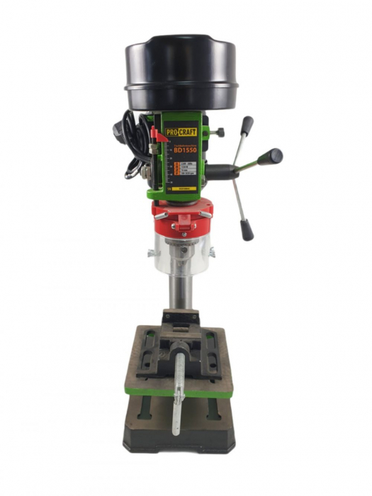 Bormasina de banc fixa, cu coloana ProCraft BD1550, 375W, 2650RPM, 5 viteze, 20mm [6]