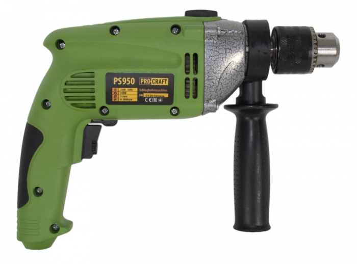 Bormasina Procraft PS950, 0-2800rpm variator, 950W, mandrina cu 3 bacuri [3]