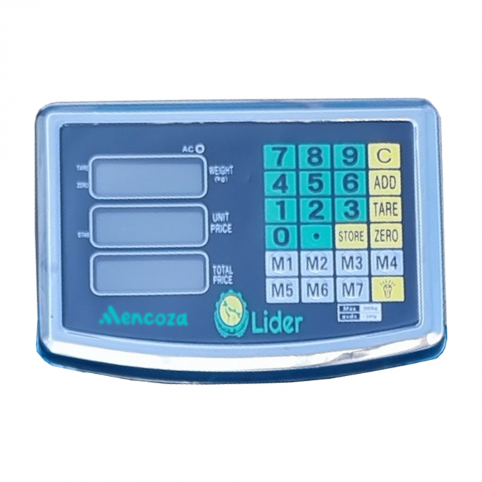 Cantar electronic Wi-Fi 600Kg, Mencoza Lider, cu acumulator, picioare ajustabile, Afisaj LCD, otel inoxidabil, platan 60X45 [2]