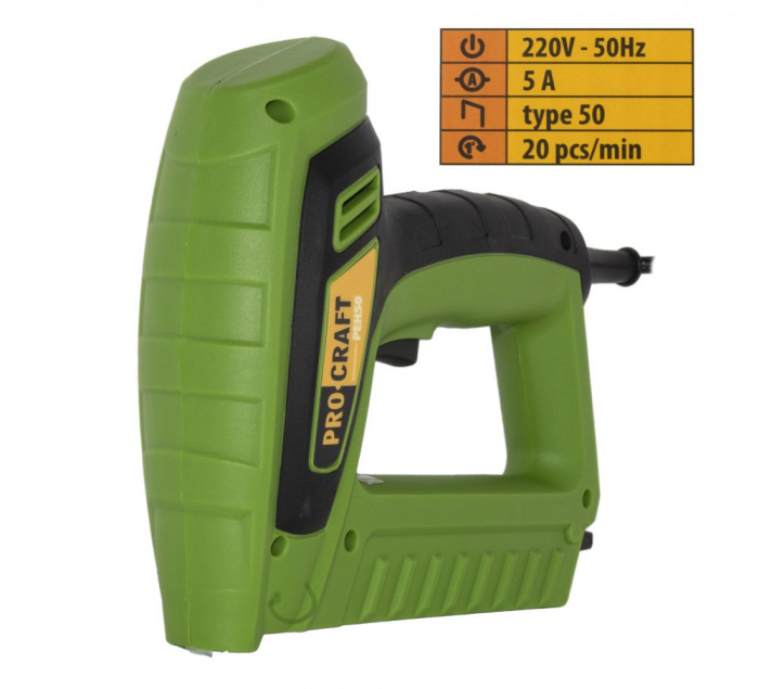 Capsator Electric Procraft PEH50, rata 20 capse/min., capse TYP50, cuie TYP F [8]