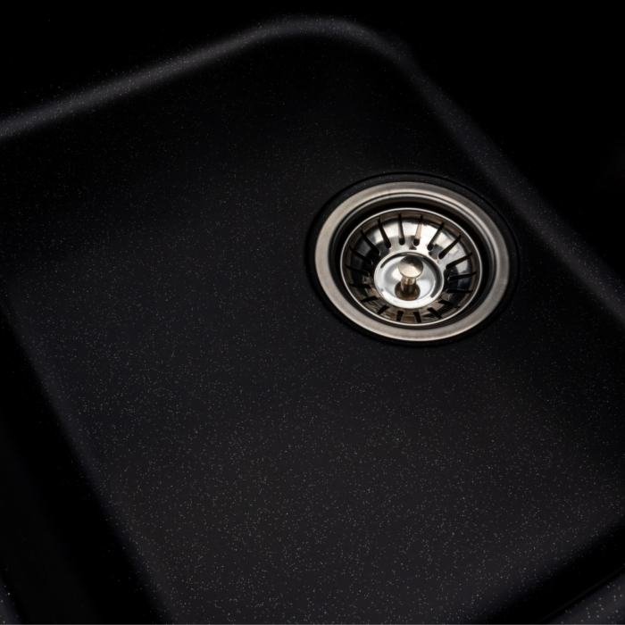 Chiuveta de bucătărie Elefant Premium Equatoria, Negru metalic , 785x490 mm [6]