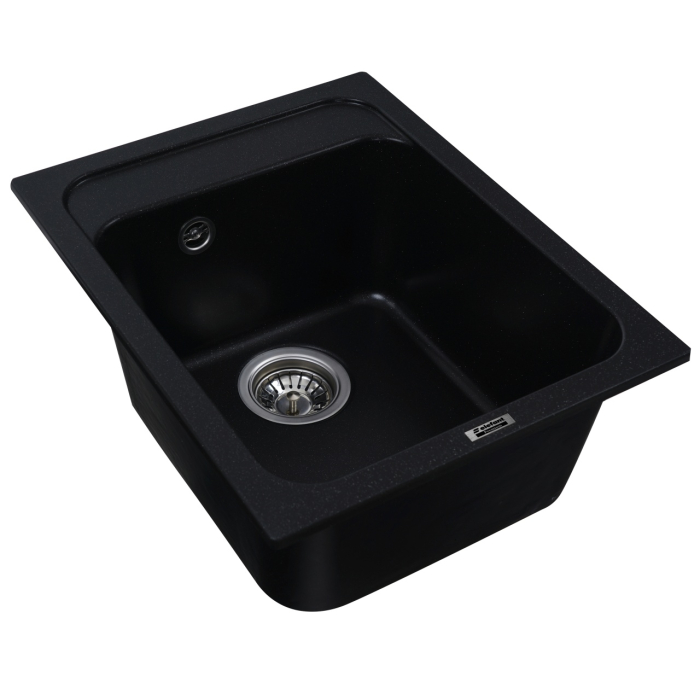 Chiuveta de bucătărie Elefant Premium Korrado , Negru metalic 497x398 mm [4]