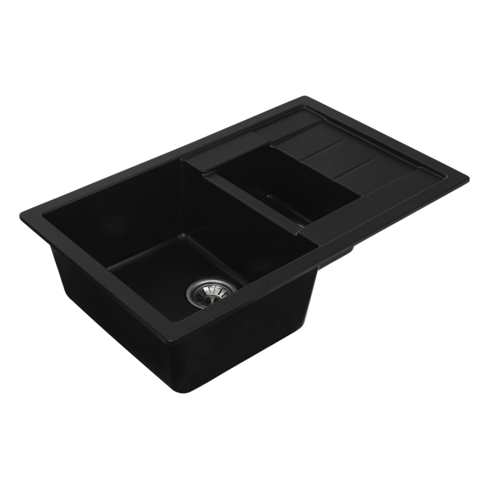 Chiuveta de bucatarie Elefant Premium Toskana Negru 775x495 mm [5]