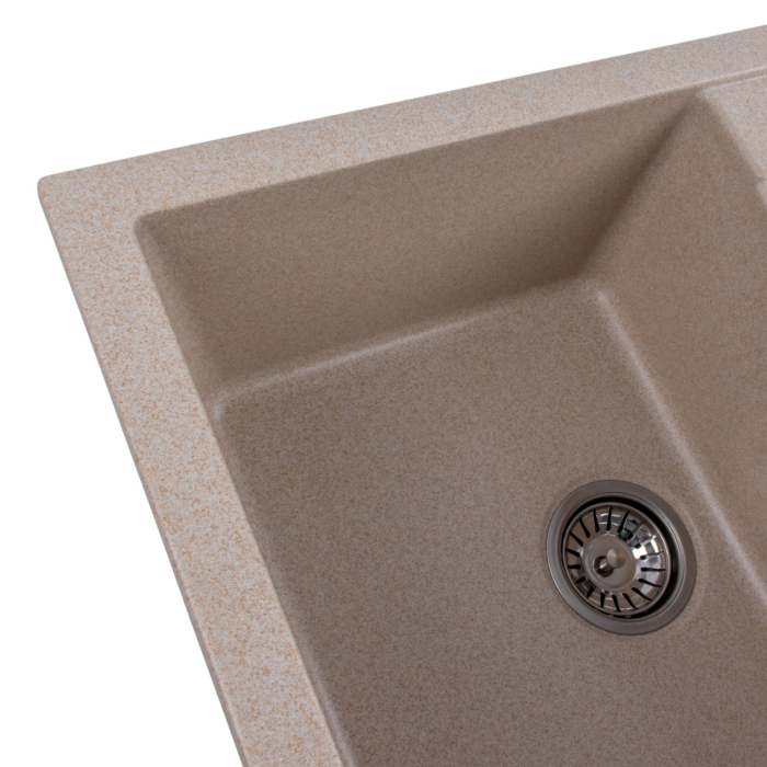 Chiuveta de bucătărie Elefant Premium Troya 7850 , Safari bej 776x496 mm [7]