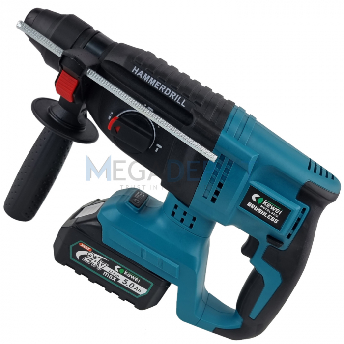 Ciocan rotopercutor Kewei Campion Profesional 3.5J, cu acumulator inclus 24V/5000mAh si statie de incarcare [2]