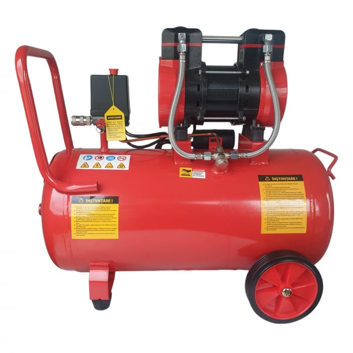 Compresor aer uscat fara ulei ELEFANT XY5850, 50L, 2.3CP, silentios, profesional [2]