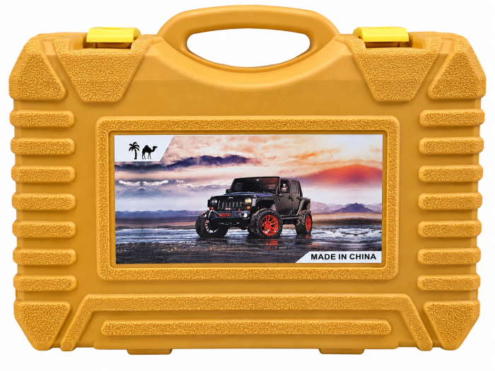 Compresor auto 12V cu 2 cilindri, manometru, kit reparatie anvelope si geanta de transport [2]