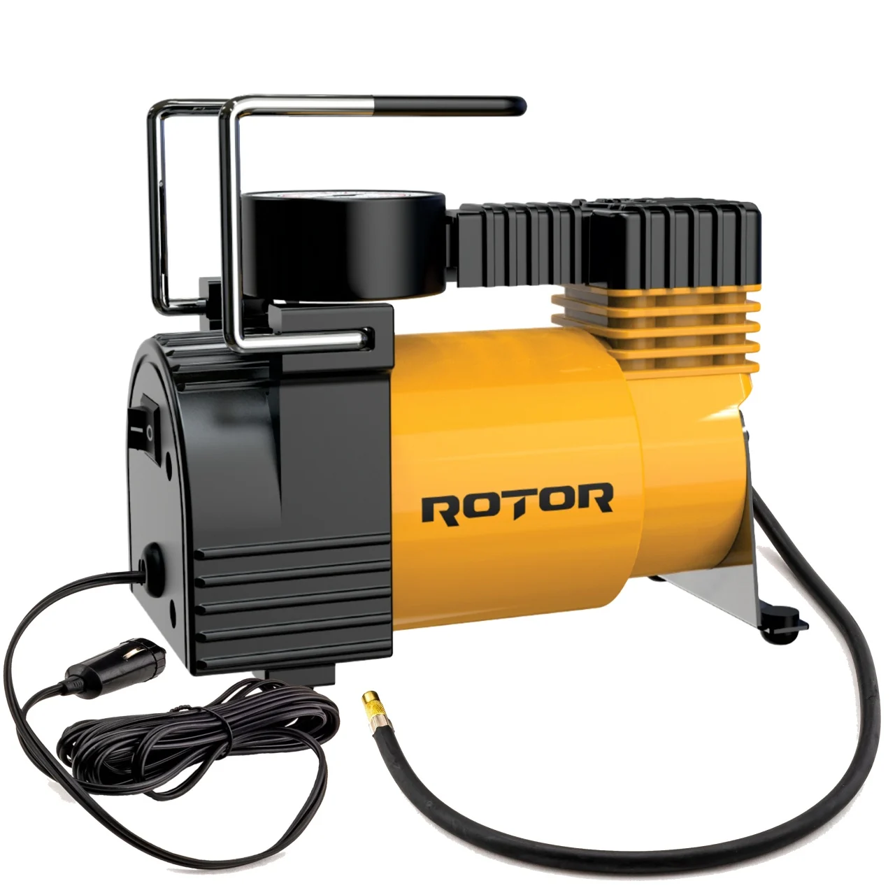 Compresor auto ROTOR, 12V, Presiune 10 bar, Debit aer 30L min.